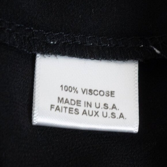 MISA Los Angeles Black Sleeveless Tassel Hem Midi Dress Medium Boho Chic - Picture 13 of 14